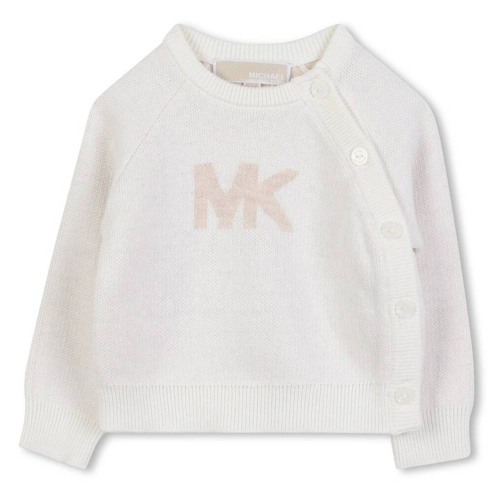 NEW MICHAEL KORS infant knitted gift set in cream